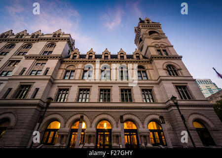 Die Vereinigten Staaten Konkursgericht in der Dämmerung, in Brooklyn, New York. Stockfoto