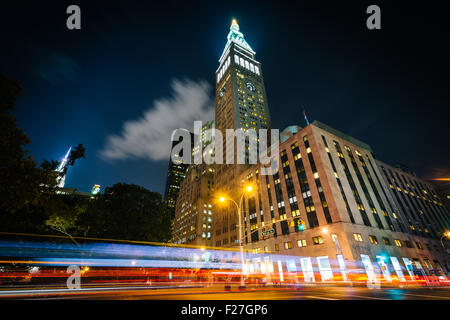 Der Metropolitan Life Insurance Company Turm nachts in Manhattan, New York. Stockfoto