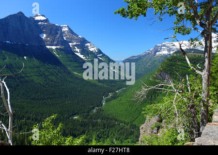 Glacier-Nationalpark in Montana Stockfoto