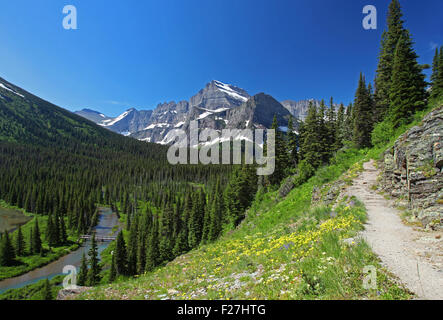 Glacier-Nationalpark in Montana Stockfoto