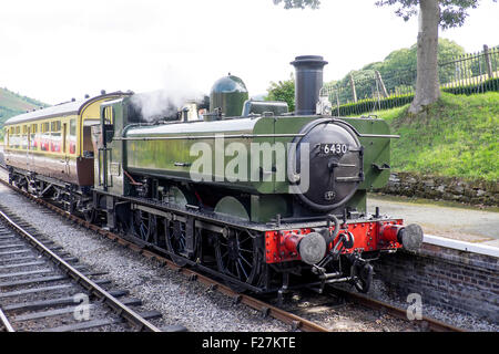 Vintage Dampfmaschinen nehmen Teil an einem Gala-Wochenende - Llangollen, Wales. Stockfoto