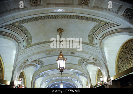 Innere des Rathauses Lobby, Chicago, Illinois. Lokale Regierung Gebäude in der Innenstadt von Chicago. 1911 erbaut. Stockfoto