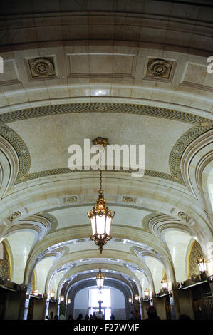 Innere des Rathauses Lobby, Chicago, Illinois. Lokale Regierung Gebäude in der Innenstadt von Chicago. 1911 erbaut. Stockfoto