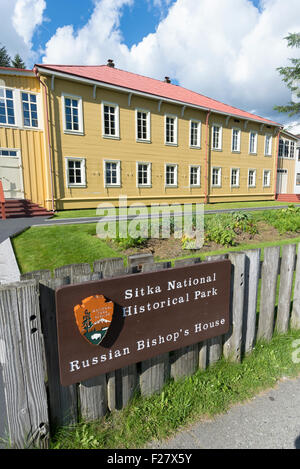 Russischen Bischofshaus, Sitka nationaler historischer Park, Alaska. Stockfoto