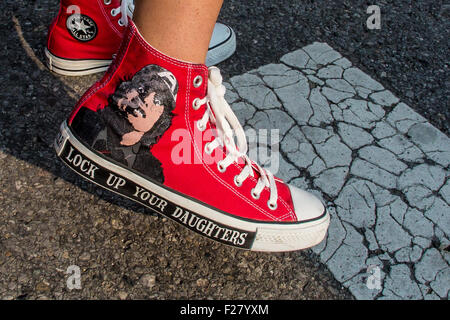 Detroit, Michigan, USA. 8. Sep, 2015. AC/DC ausführen auf der Rock oder Büste Tour im Ford Field in Detroit, MI am 8. September 2015 © Marc Nader/ZUMA Draht/Alamy Live News Stockfoto