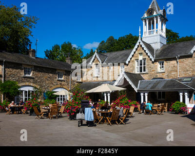 Das Courtyard Café bei Holker Hall Cumbria England UK Stockfoto