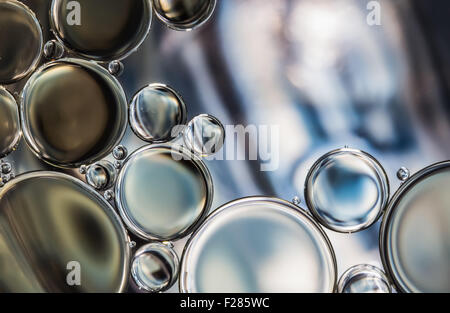 Wasser Bläschen abstrakte Beleuchtung Stockfoto