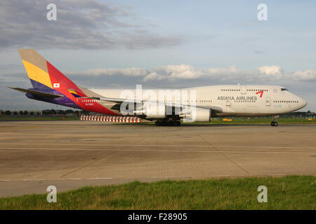 Asiana 747 400 Stockfoto