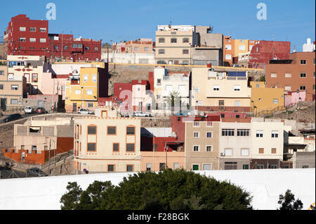 Immobilien in Melilla autonome Stadt spanischen Staatsgebiet in Nordafrika, Spanien Stockfoto