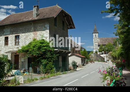 Über Rhôna: Chanaz Stockfoto