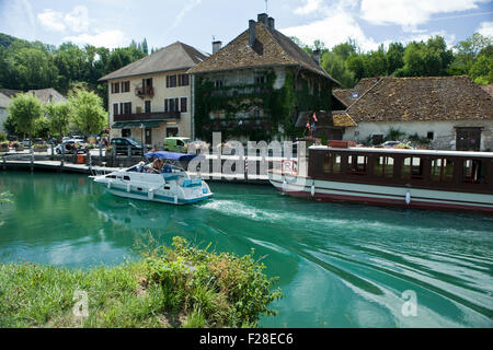 Über Rhôna: Chanaz Stockfoto