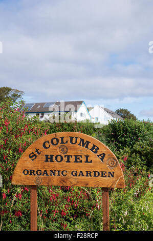 Der Bio-Garten von St. Columba Hotel, Iona, Inneren Hebriden, Schottland, Großbritannien. Stockfoto