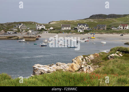 Portnablagh Hafen und Strand im County Donegal Ireland Stockfoto