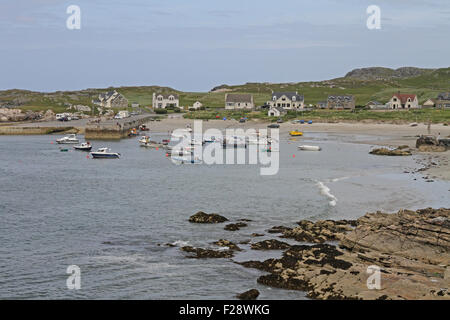 Portnablagh Hafen und Strand im County Donegal Ireland Stockfoto