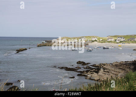 Portnablagh Hafen und Strand im County Donegal Ireland Stockfoto