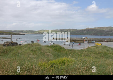 Portnablagh Hafen und Strand im County Donegal Ireland Stockfoto