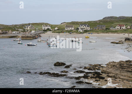 Portnablagh Hafen und Strand im County Donegal Ireland Stockfoto