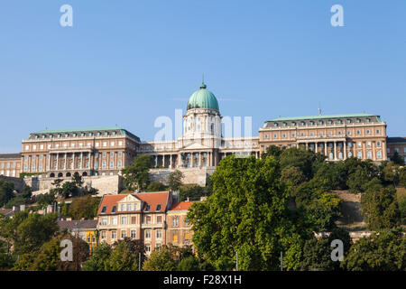 Ein Blick auf die herrlichen Budaer Burg in Budapest, Ungarn. Stockfoto