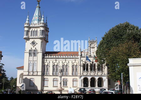 SINTRA, PORTUGAl - 25. Oktober 2014: Sintra Rathausgebäude, Portugal Stockfoto