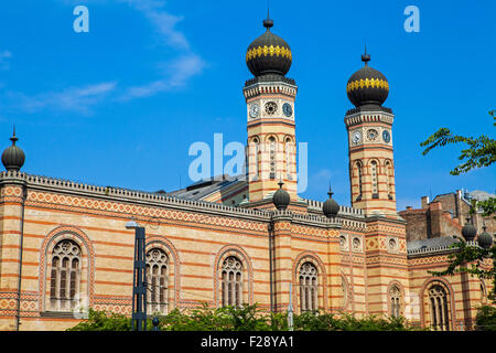 Die herrlichen Dohany Straße Synagoge in Budapest, Ungarn. Stockfoto