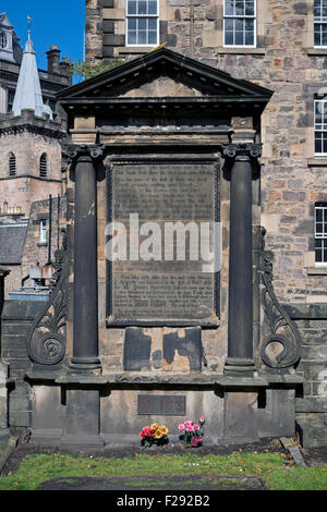 Die Covenanter oder Martyrs Memorial in Greyfriars Kirkyard, Edinburgh, Schottland, Großbritannien. Stockfoto