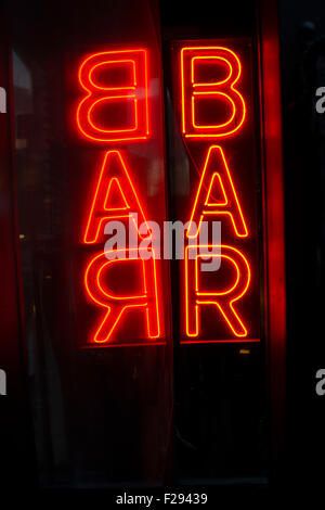 Generische Bar Sign, NYC Stockfoto