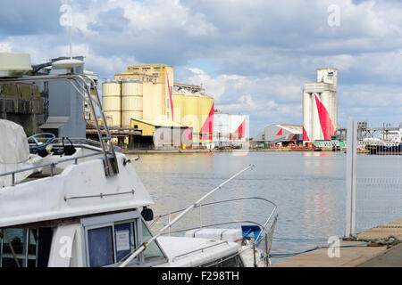 St. Nazaire Chantiers de l ' Atlantique Hafen Stockfoto