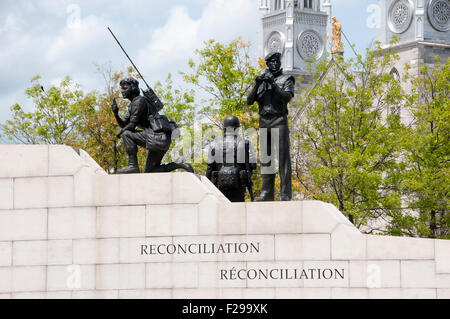 Versöhnung: Die Friedenssicherung Denkmal - Ottawa - Kanada Stockfoto