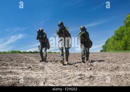 Jagdkommando-Soldaten Spezialeinheiten Stockfoto