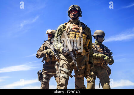 Jagdkommando-Soldaten Spezialeinheiten Stockfoto