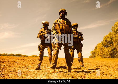 Jagdkommando-Soldaten Spezialeinheiten Stockfoto