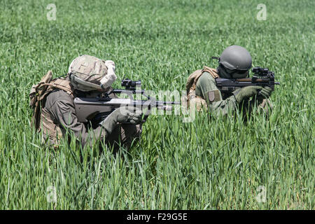 Jagdkommando-Soldaten Spezialeinheiten Stockfoto