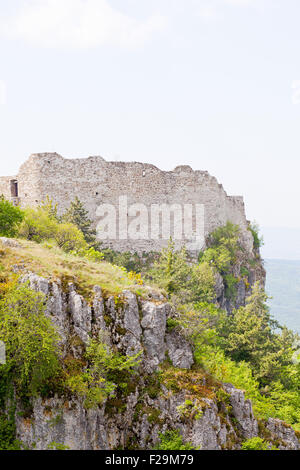 Ansicht des Schlosses St. Servolo in Slowenien Stockfoto