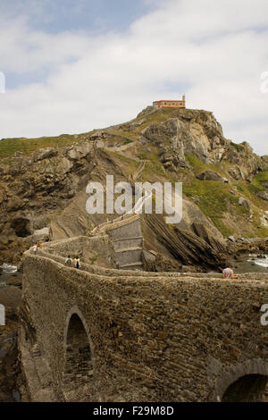 San Juan de Gaztelugatxe im Baskenland Stockfoto