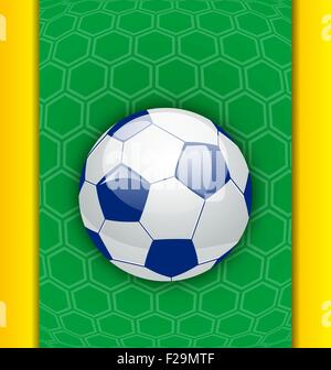 Abstrakte brasilianischen Hintergrund mit ball Stock Vektor