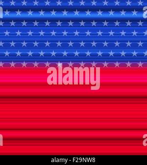 Abstrakte amerikanische Flagge für glücklich 4. Juli Stock Vektor