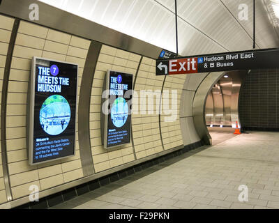34th Street-Hudson Yards u-Bahnstation, NYC, USA Stockfoto
