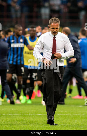 Sinisa Mihajlovic (Mailand), 13. September 2015: Fußball, italienische Serie A Saison 2015-2016, Inter Milan 1: 0 im Meazza-Stadion in San Siro, Mailand, Italien, © Enrico Calderoni/AFLO SPORT/Alamy Live News Stockfoto