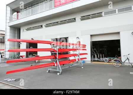 die Toda Olympia Rudern Kurs, Saitama, Japan. 13. Sep, 2015. Allgemeine anzeigen, 13. September 2015 - Rudern: All Japan Rowing Championships an die Toda Rudern Olympiastrecke, Saitama, Japan. © Yohei Osada/AFLO SPORT/Alamy Live-Nachrichten Stockfoto