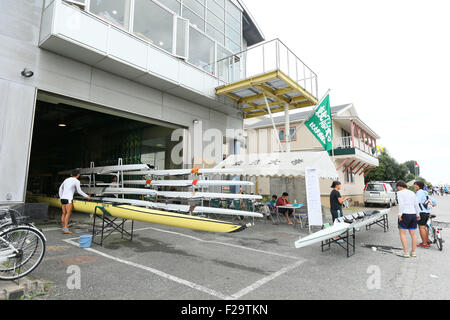 die Toda Olympia Rudern Kurs, Saitama, Japan. 13. Sep, 2015. Allgemeine anzeigen, 13. September 2015 - Rudern: All Japan Rowing Championships an die Toda Rudern Olympiastrecke, Saitama, Japan. © Yohei Osada/AFLO SPORT/Alamy Live-Nachrichten Stockfoto