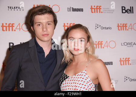 Toronto, Ontario, Kanada. 14. Sep, 2015. Schauspieler NICK ROBINSON und MORGAN SAYLOR besuchen die "Charlie als" Foto-Shooting während der 2015 Toronto International Film Festival im The Elgin am 14. September 2015 in Toronto, Kanada. Bildnachweis: Igor Vidyashev/ZUMA Draht/Alamy Live-Nachrichten Stockfoto