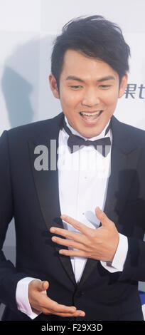Wallace-Chung, 10. September 2015: Hong Kong Schauspieler Wallace Chung stellt bei einem roten Teppich Event von Seoul International Drama Awards 2015 in Seoul, Südkorea. © Lee Jae-Won/AFLO/Alamy Live-Nachrichten Stockfoto