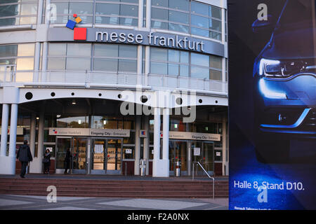 Frankfurt am Main, Deutschland. 15. September 2015. Die Pressetage für die 2015 Frankfurt motor Show sind auf 15 & 16 September und für die Öffentlichkeit vom 19. September-Premieren mit über 200 Welt. Stockfoto