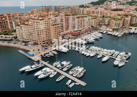 Port-Fontvielle Hafen in Monaco, Frankreich, EU Stockfoto