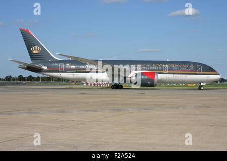 KÖNIGLICHE JORDANISCHE BOEING 787 DREAMLINER Stockfoto