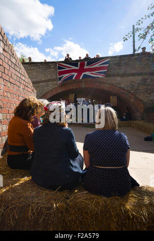 Dorf im Krieg "bei Stoke Bruerne, Northamptonshire UK Stockfoto