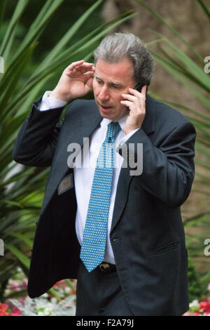 Downing Street, London, UK. 15. September 2015. Oliver Letwin kommt in 10 Downing Street an der wöchentlichen Kabinettssitzung © Paul Davey/Alamy Live News Bildnachweis: Paul Davey/Alamy Live News Stockfoto