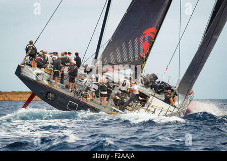 Maxi Yacht Rolex Cup 2015-Segel-Regatta. Porto Cervo, Sardinien, Italien Stockfoto