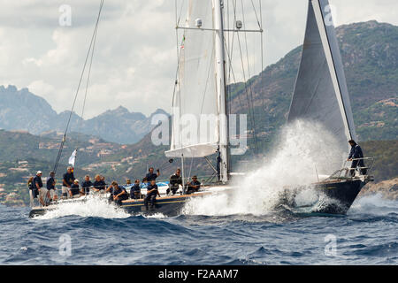 Maxi Yacht Rolex Cup 2015 Segel Boot Regatta. Stockfoto