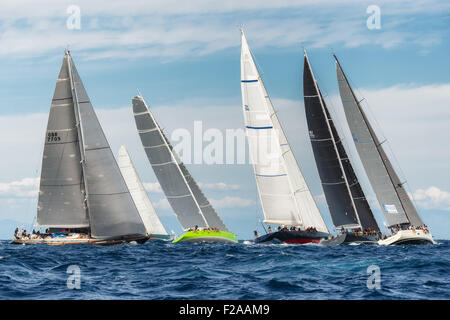 Maxi Yacht Rolex Cup 2015 Segel Boot Regatta. Stockfoto